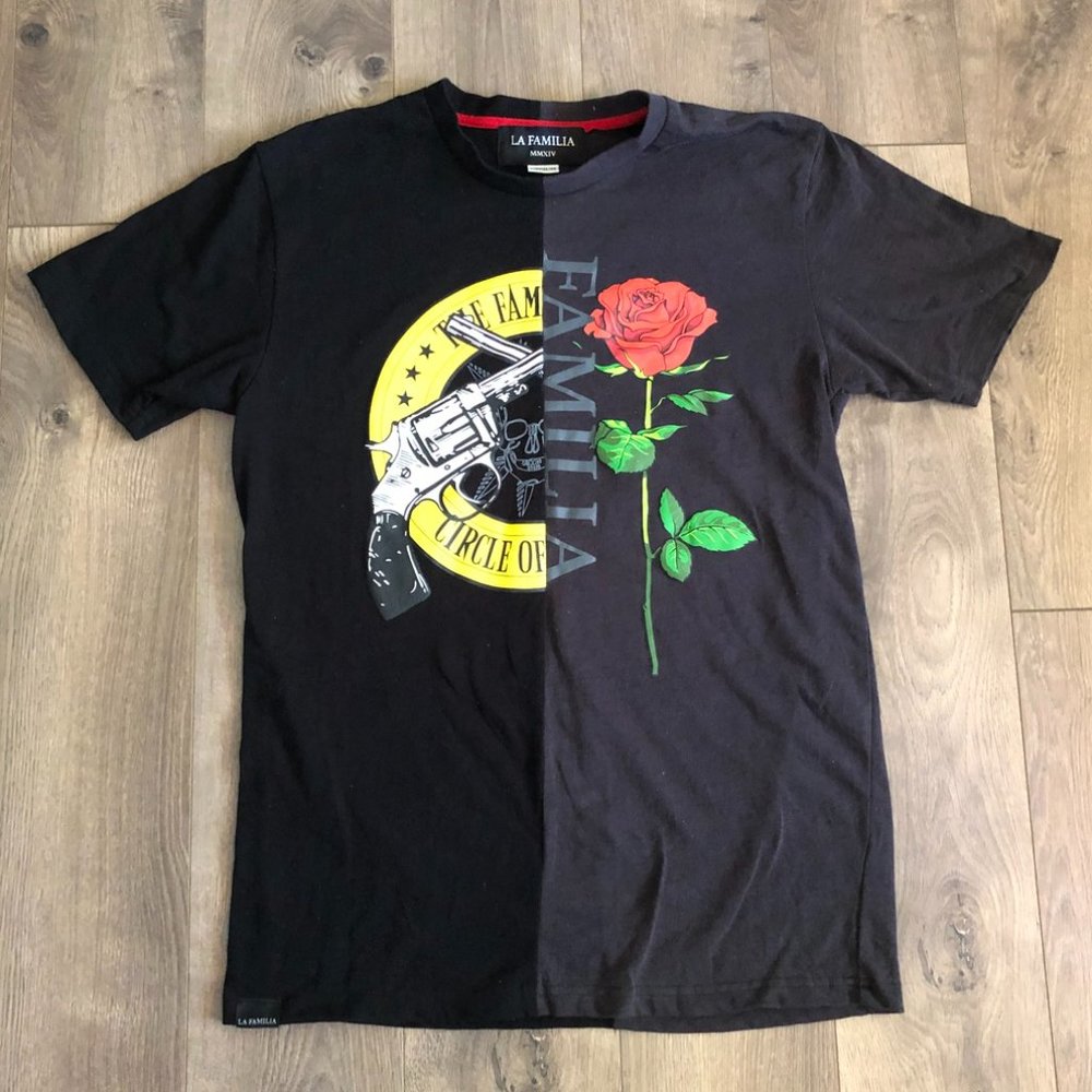 La Familia | Two-Tone Graphic Tee - E93